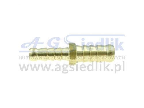 Złączka węża d-6 / d-8 – L=37 – mosiądz