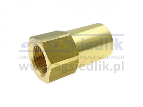 Złączka – wew. 3/4-16 UNF / wew. W 21,8×1/4″ – L=50 – GasBank MULTI, DUO