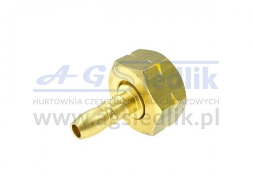 Złączka do węża gwint wewnętrzny W21,8 LH na wąż Ø 8