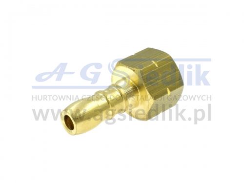 Złączka gwint wewnętrzny 3/8″ LH na wąż fi-9 mm