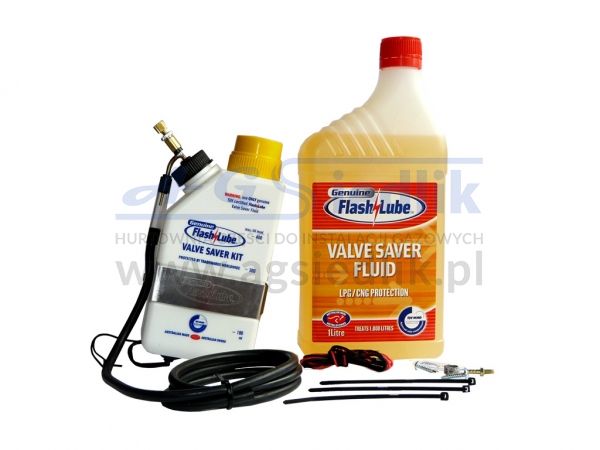 FLASH LUBE zestaw STARTOWY lubryfikator z rezerwą + płyn o poj. 1L