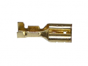 J2,5 connector female 6.3 mm hook