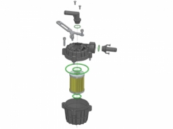 AC STAG filtr fazy lotnej GF01 włókno szklane 12/12