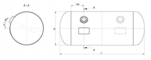 TANK STAKO 45/315 length 667 type W11