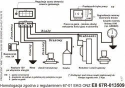 Centralka 324H KME /BRC przełącznik / gaźnik