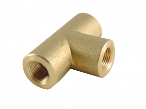 Brass tee CNG gas - Ø6 M12x1 / G1 / 4 ''