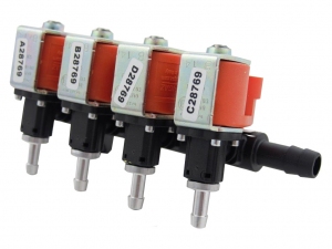 Elpigaz Arancio 4-cylinder rail with injectors (3 Ohm – 6 V/6 W)