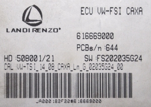 Sterownik, komputer Landi Renzo LC02 ECU LPG VW 1.4 TSI CAXA