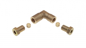 Connector for copper wire d-6 / d-6, angled 90º