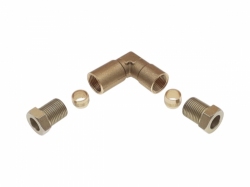 Złączka do przewodu miedzianego d-8 / d-8 kątowe 90º kolanko