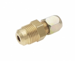 Hose reduction Hol. - 3 / 4UNF / pipe Ø8 - G1 / 4 ″