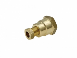 Adapter for connecting an 8mm copper pipe to standard regulators in caravans and campers with external thread M20x1.5 (e.g. Truma MonoControl CS)