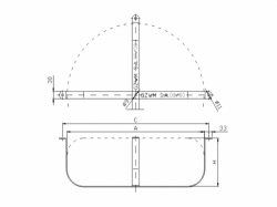 Stelaż, mocowanie do zbiornika zewnętrznego ZTZ 600/180
