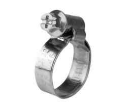 GEMI SX9 Worm Drive Hose Clamp (W2) – Size 12–22 mm (Pack of 100 pcs)