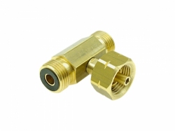 Rozdzielacz, trójnika butli 11kg – 2x zew. W 21,8/14 L / wew. W 21,8 LH – nakrętka ruchoma