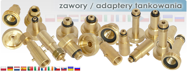 Zawory / adaptery tankowania